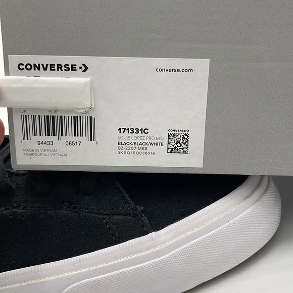 Converse Black High-Top Men's Shoes 171331C
LOUIE LOPEZ PRO MID BLACK/BLACK/WHIT - Picture 16 of 16